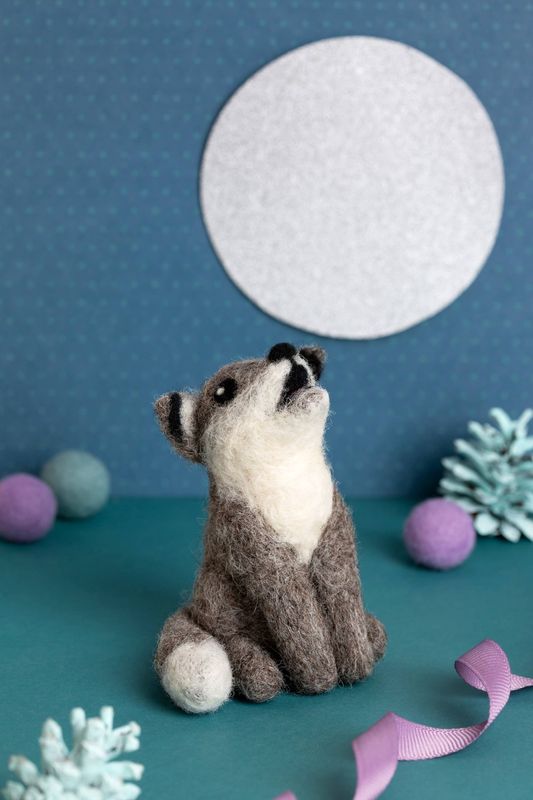 Wolf Cub Mini Needle Felting Kit | Complete Craft Kit