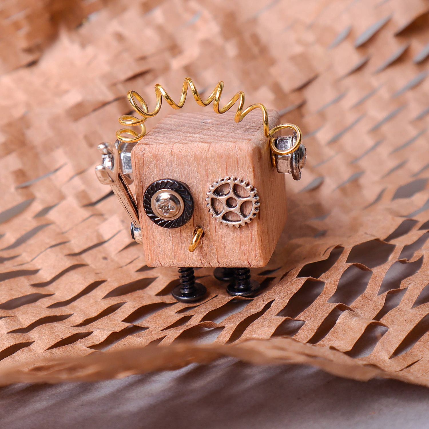DIY Timberbot Kit, Build 2 Wooden Robots