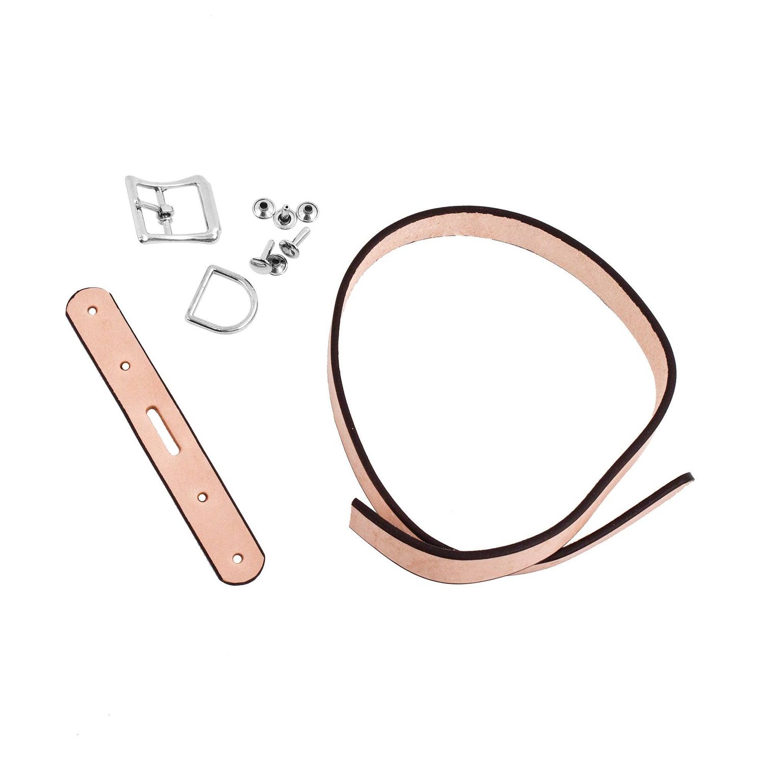 Dog Collar Kit- Leathercraft Pet DIY Project, Color: Natural