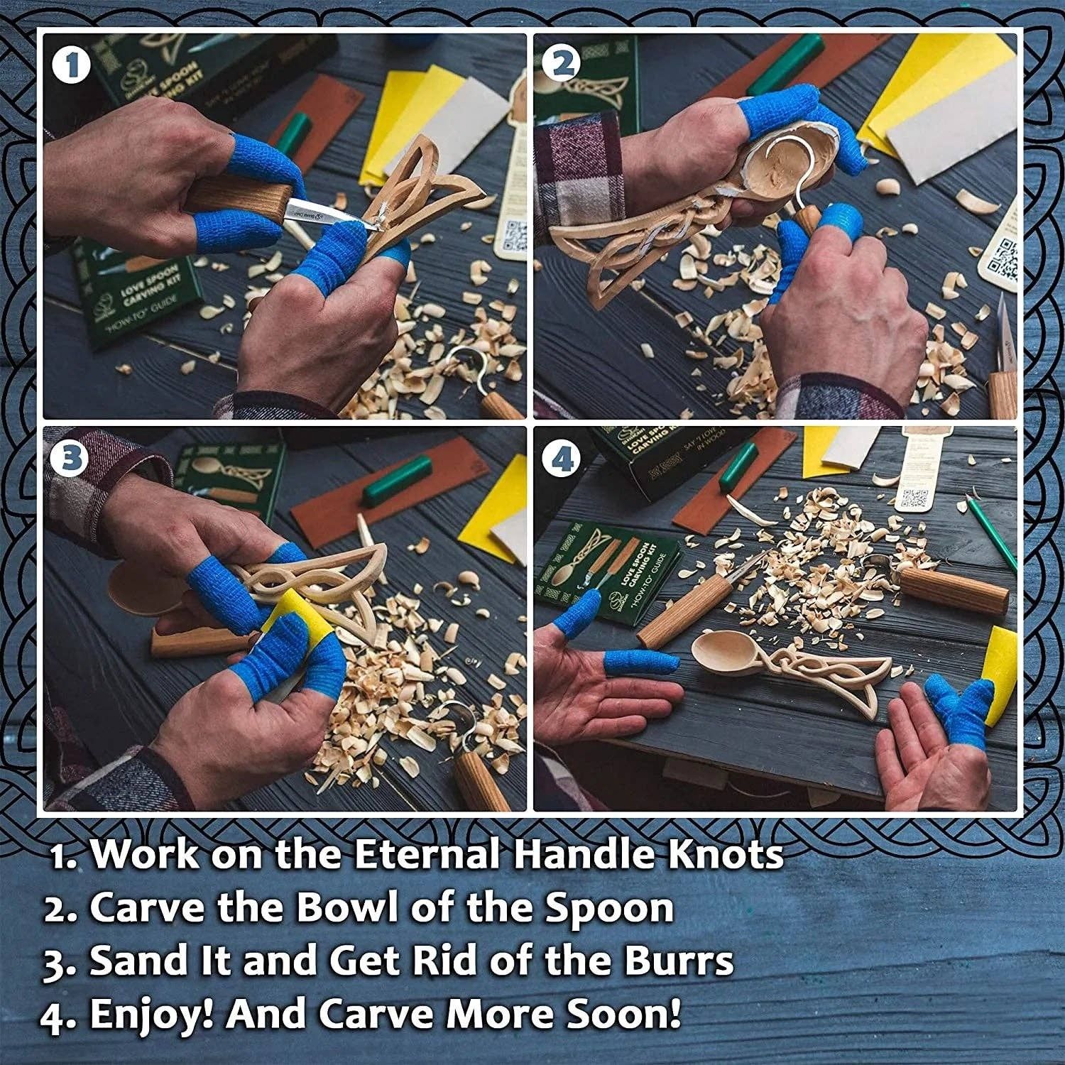 DIY04 - Celtic Spoon Carving DIY Craft Kit