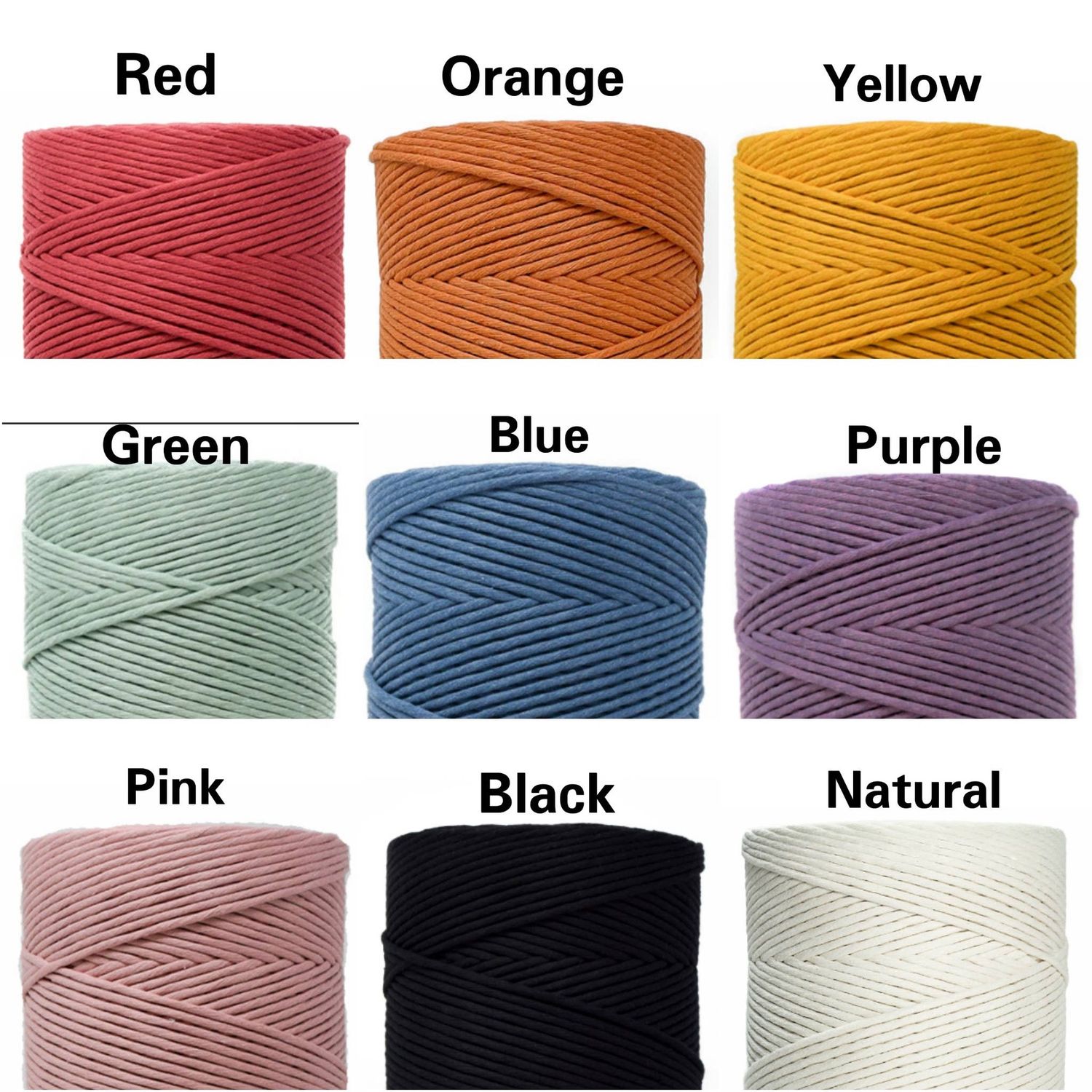 Macrame keychain DIY craft KIT., Color: Random variety pack, Pattern: QR code to pattern and knot guide