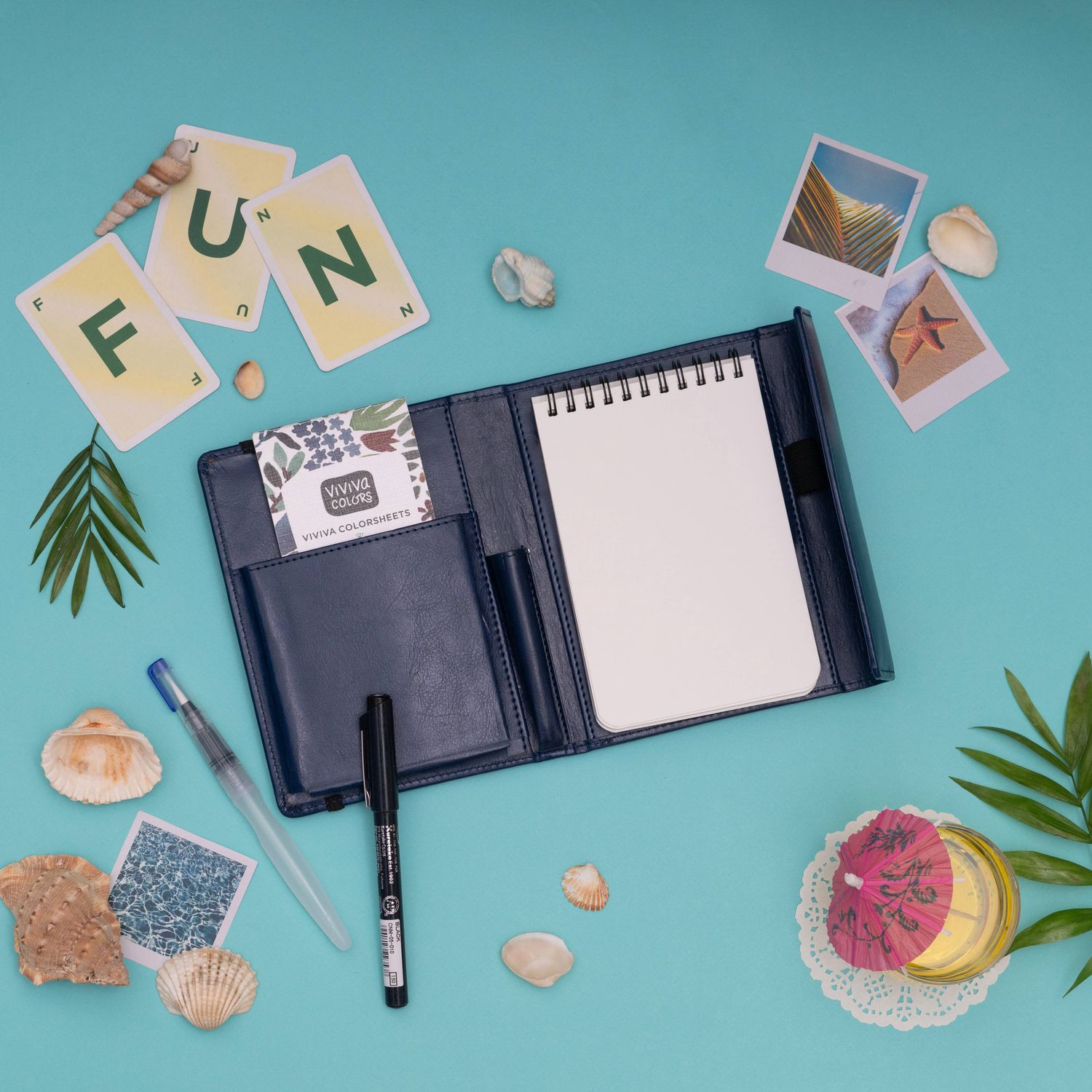 A6 Travel Paint Kit - Vegan Leather| Handcrafted| Portable
