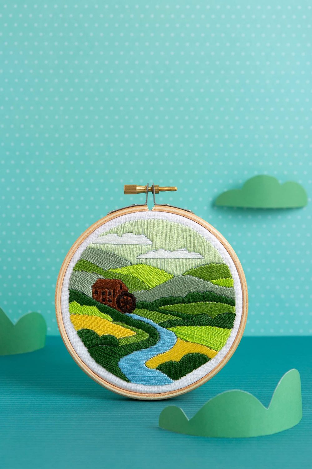 Millstream Mini Embroidery Kit | Craft Kit for Beginners