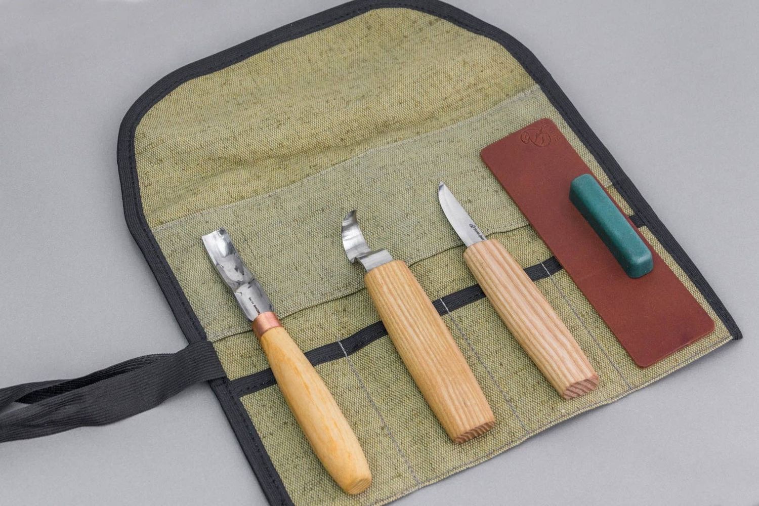 S38L - Spoon Carving Kit Wood Carving Tools with Strop