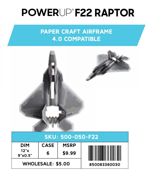 F22 RAPTOR® Add-On for POWERUP 4.0