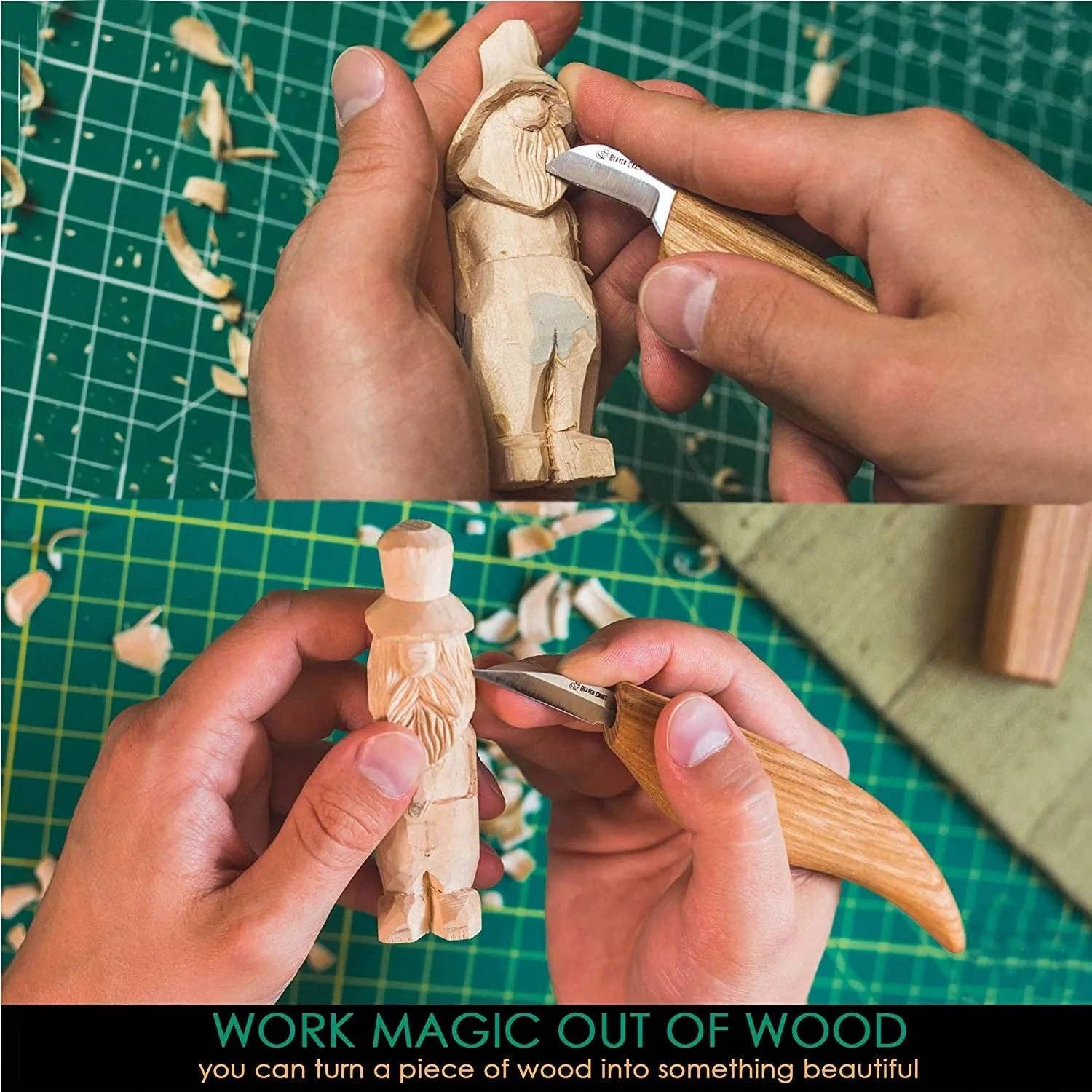 BW1 - Wood Carving Blocks Set of Basswood