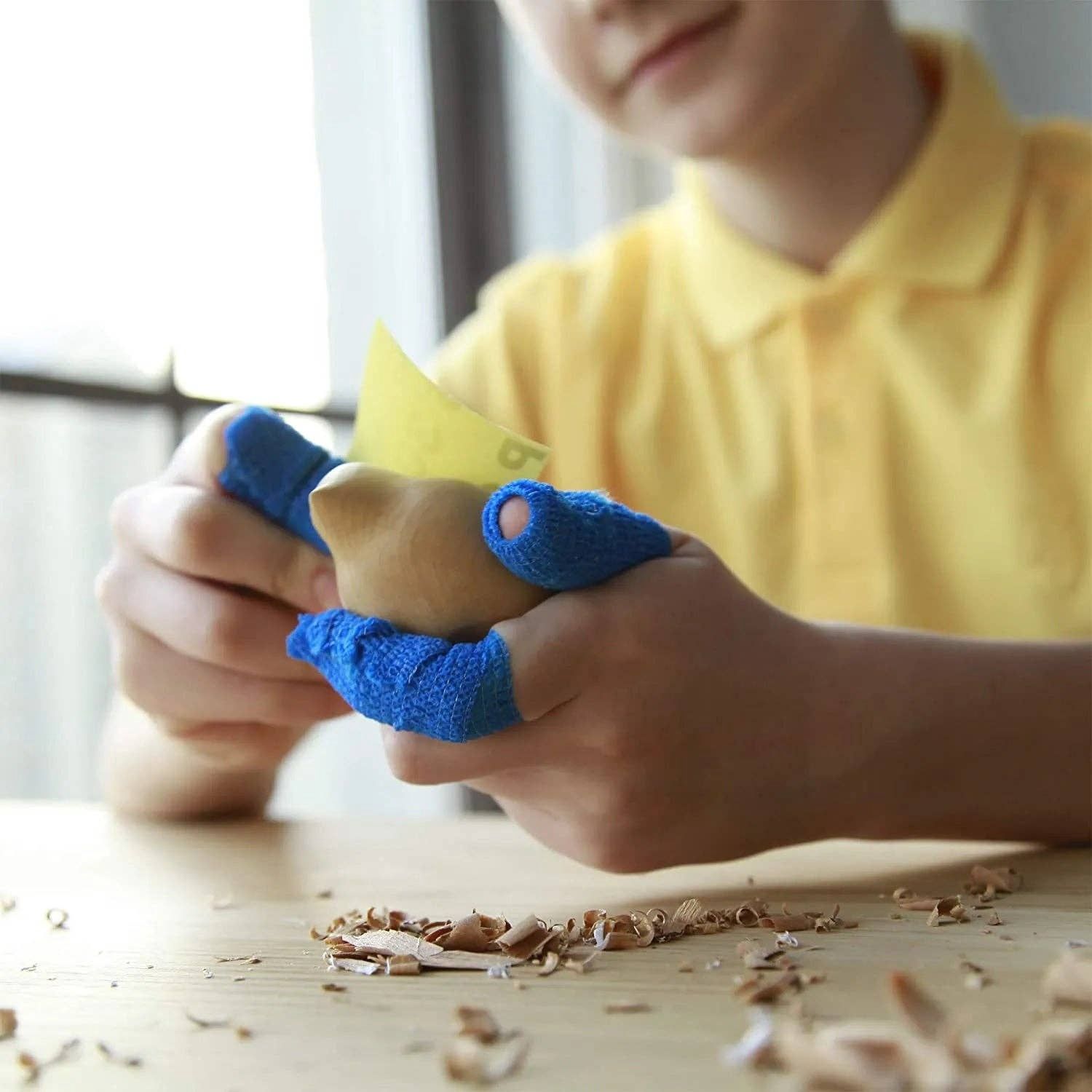 NCT6 - Cut Resistant Adherent Wrap Tape for Wood Carving and Whittling