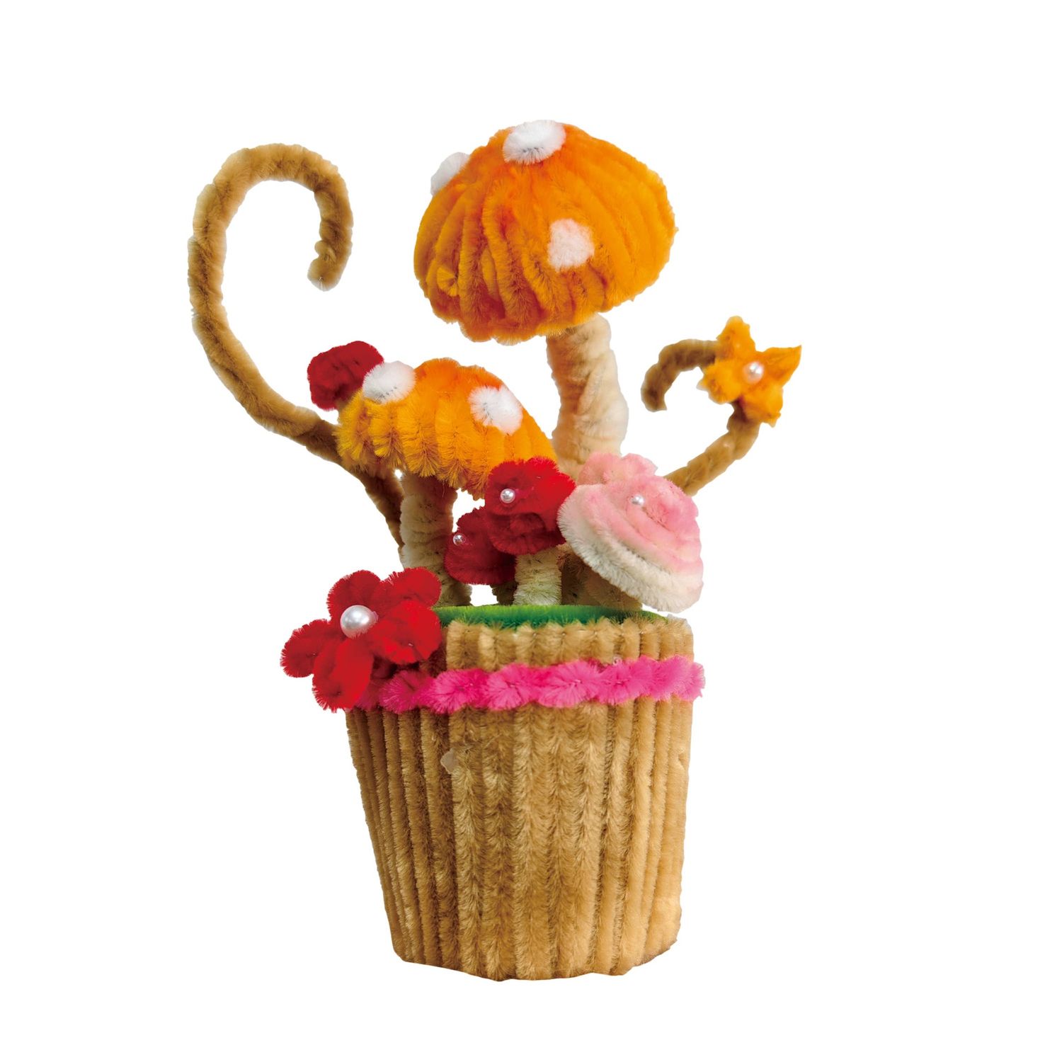 DIY Chenille Kit – Mushroom Cupcake