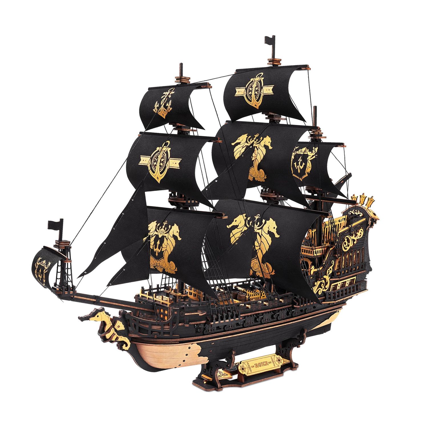 DIY Wooden Puzzle: The Seahorse Barque