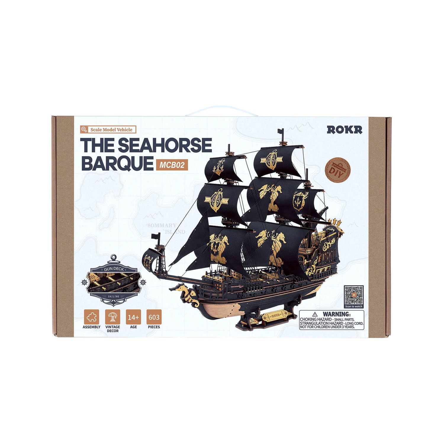 DIY Wooden Puzzle: The Seahorse Barque
