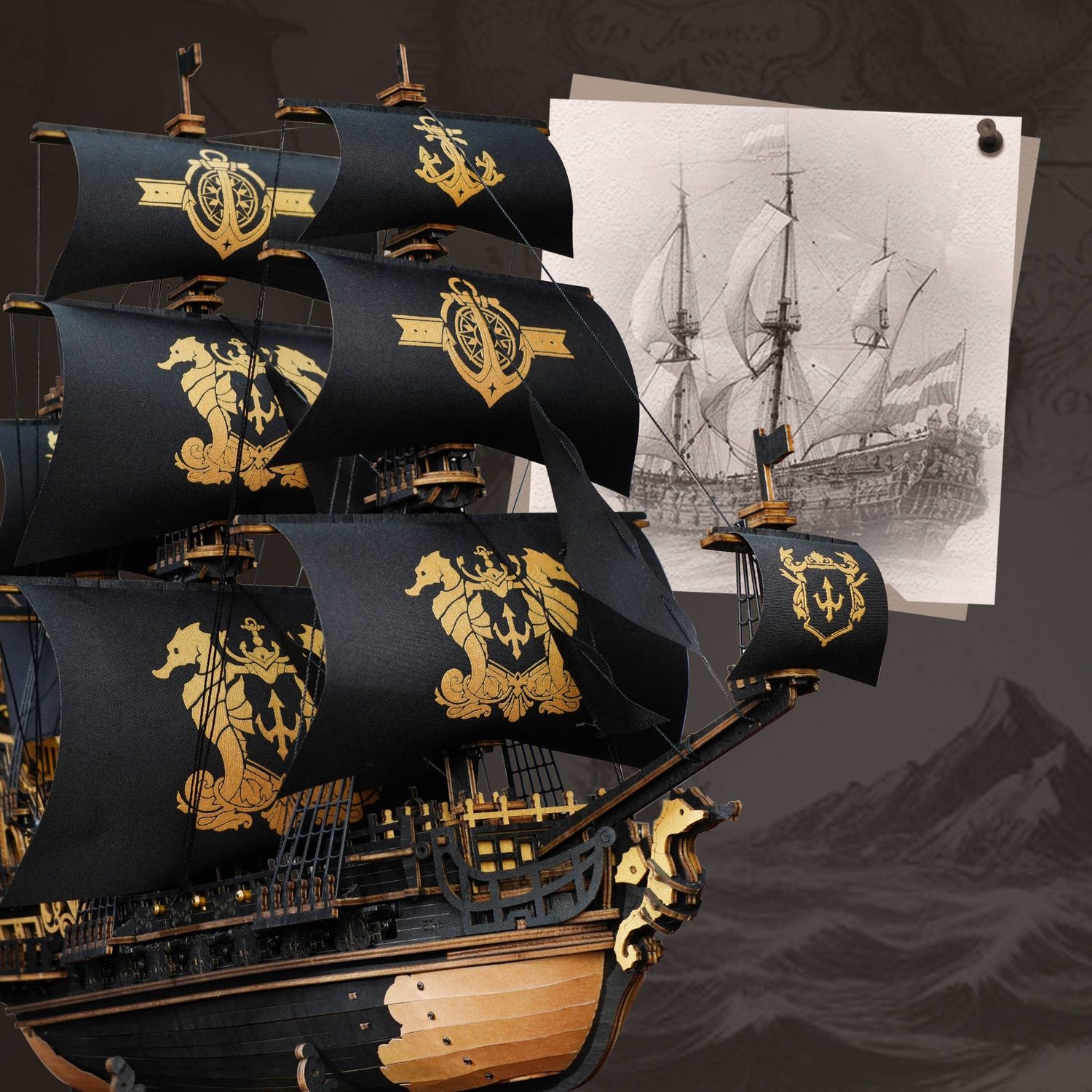 DIY Wooden Puzzle: The Seahorse Barque