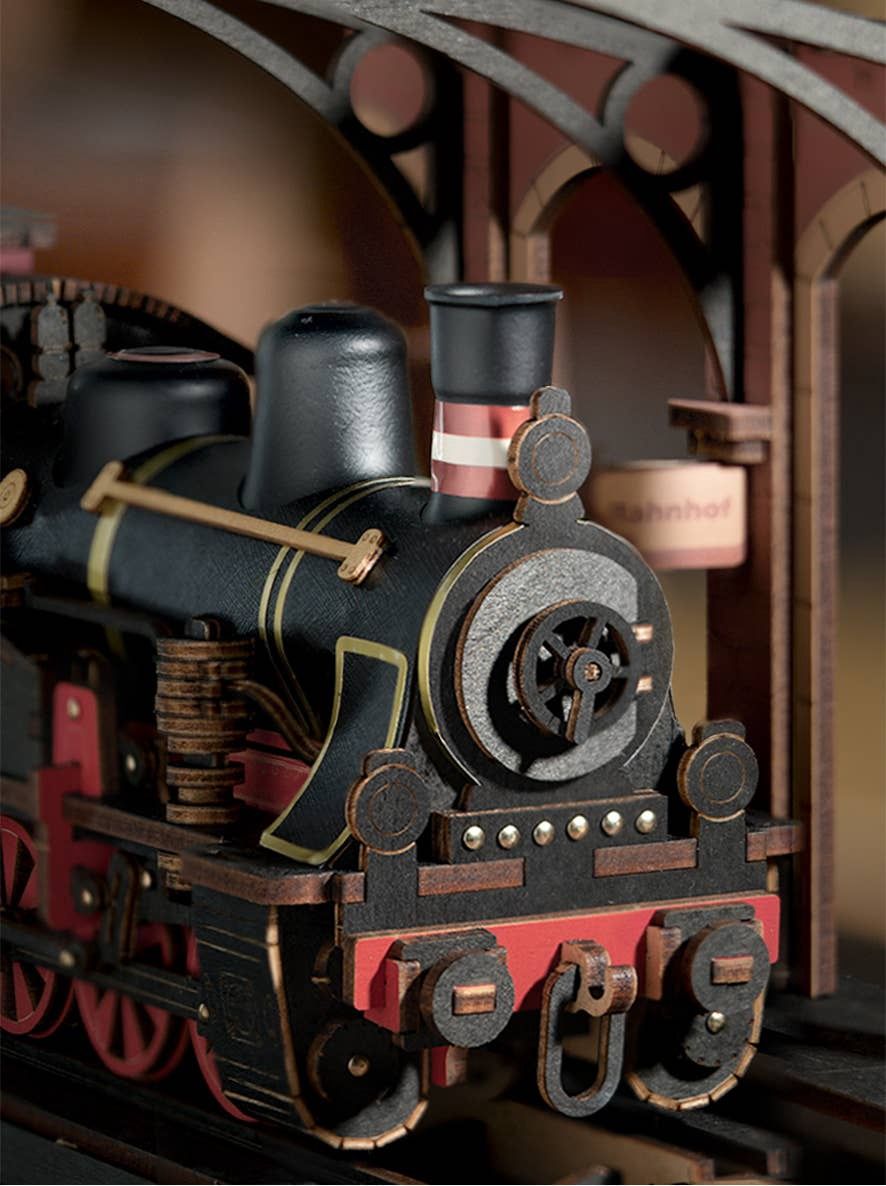 DIY Wooden Puzzle: Steam Journey