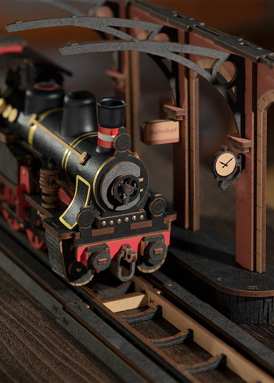 DIY Wooden Puzzle: Steam Journey