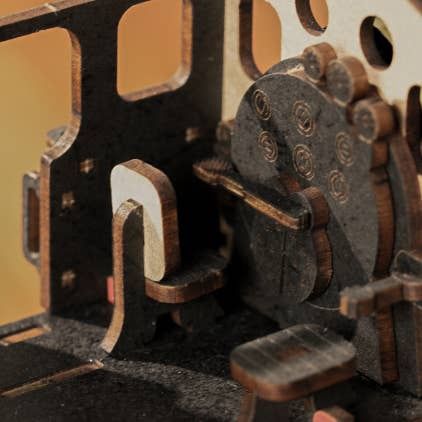 DIY Wooden Puzzle: Steam Journey
