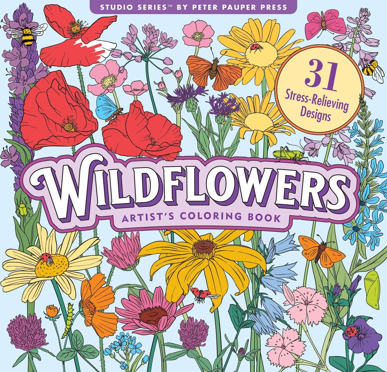 Wildflowers Adult Coloring Book,Wildflowers Adult Coloring Book