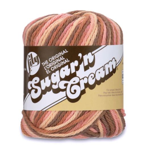 Lily Sugar &amp; Cream 56.7g Multi-Colours 100% Cotton Yarn
