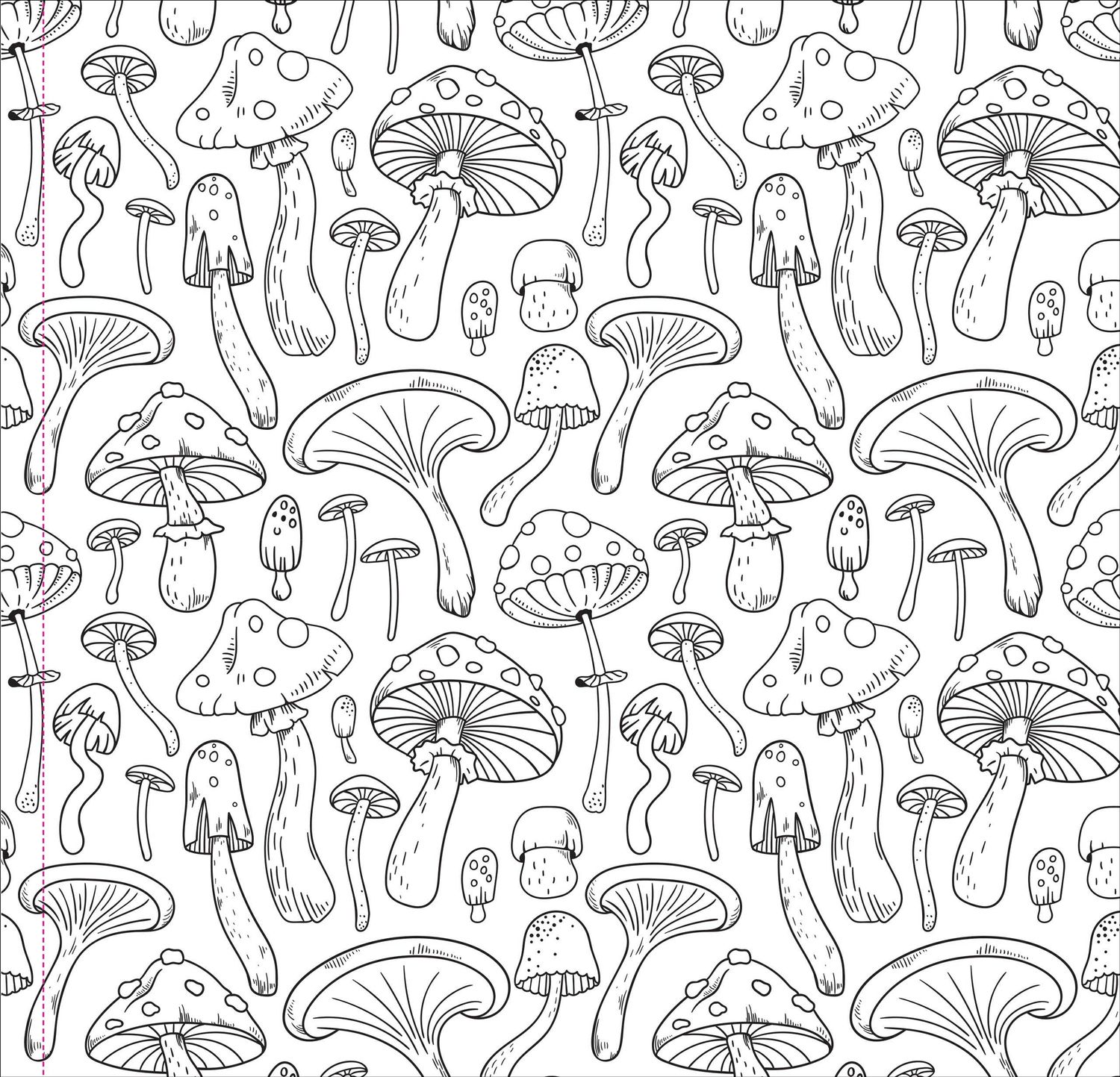 Mushrooms Adult Coloring Book,Mushrooms Adult Coloring Book