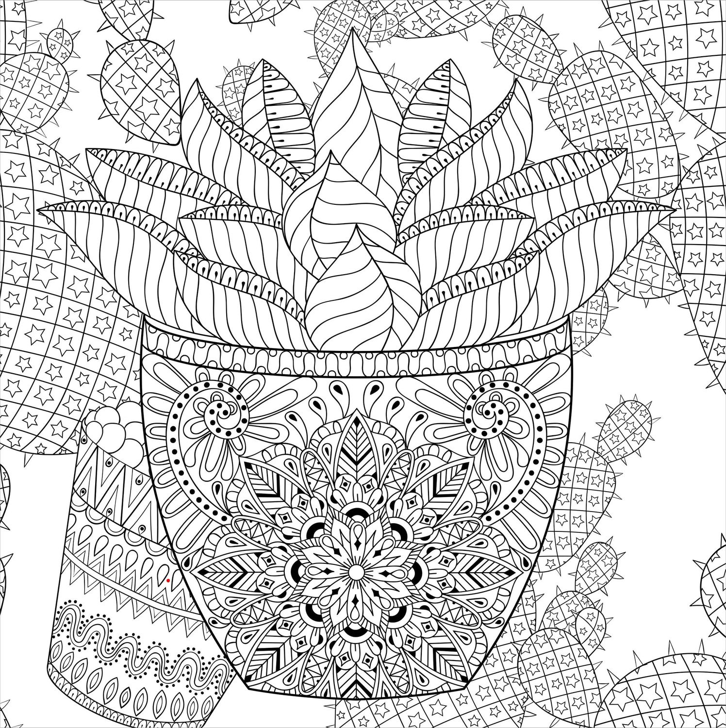 Succulents Artist's Coloring Book,Succulents Artist's Coloring Book