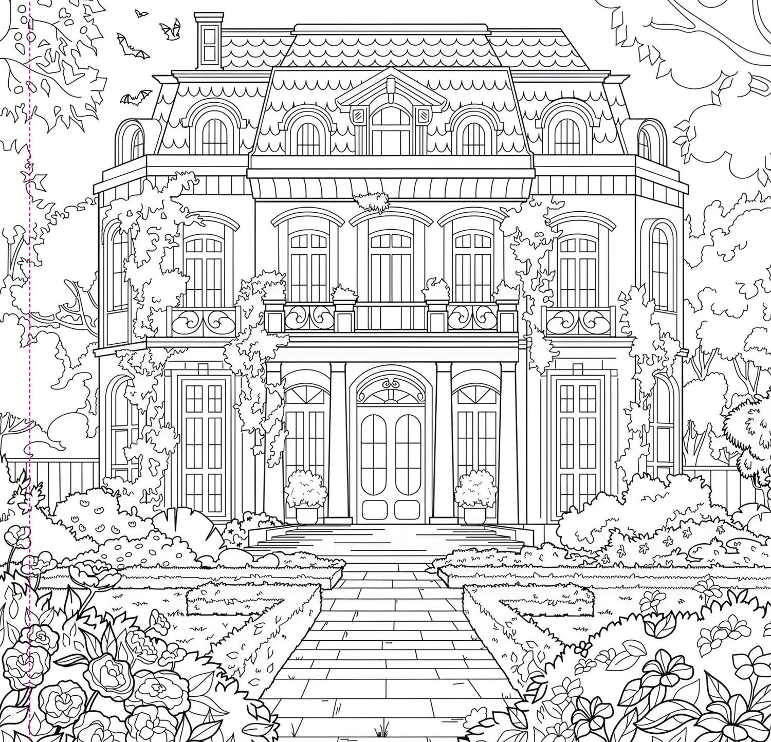 Goth Garden Adult Coloring Book,Goth Garden Adult Coloring Book