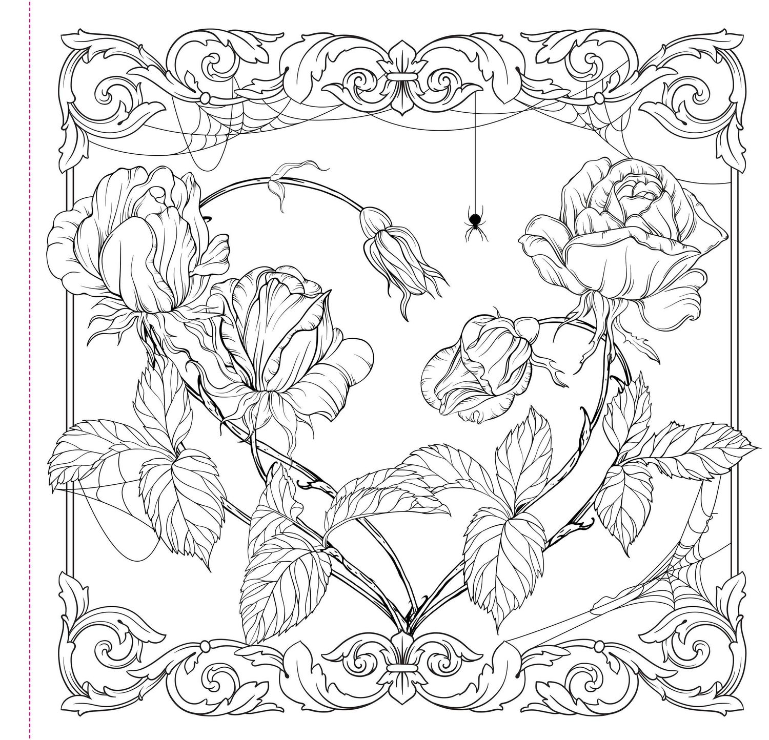 Goth Garden Adult Coloring Book,Goth Garden Adult Coloring Book
