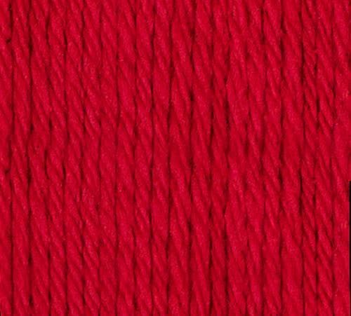 Lily Sugar &amp; Cream Cones 400g Solid Colours 100% Cotton Yarn, Color: Red
