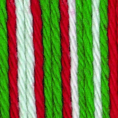 Lily Sugar &amp; Cream Cones 400g Multi-Colours 100% Cotton Yarn, Color: Mistletoe