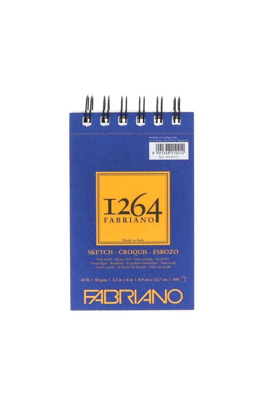 Fabriano 1264 Sketch Pad, 60 lb, 100 Sheets