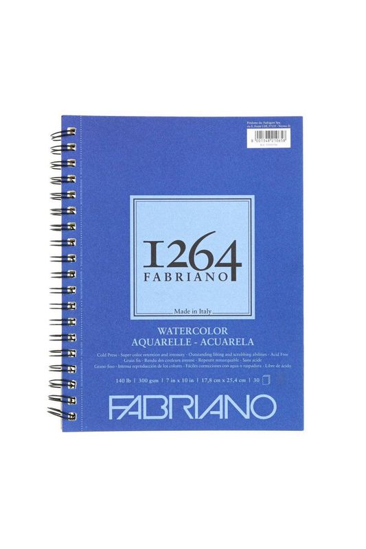 Fabriano 1264 Watercolor Pad, 140 140lb. (300gsm)