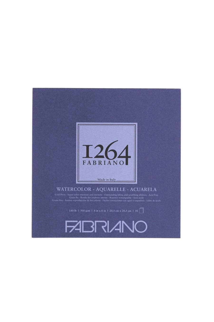 Fabriano 1264 Watercolor Pad, 140 140lb. (300gsm)