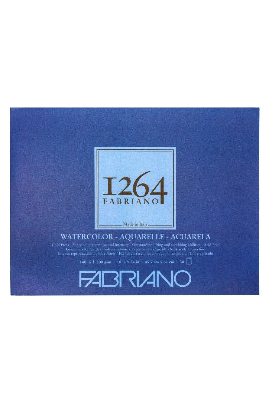 Fabriano 1264 Watercolor Pad, 140 140lb. (300gsm)