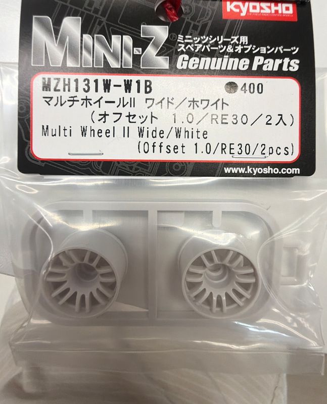 Multi Wheel Wide/White (Offset 1.0/RE30/2pcs)