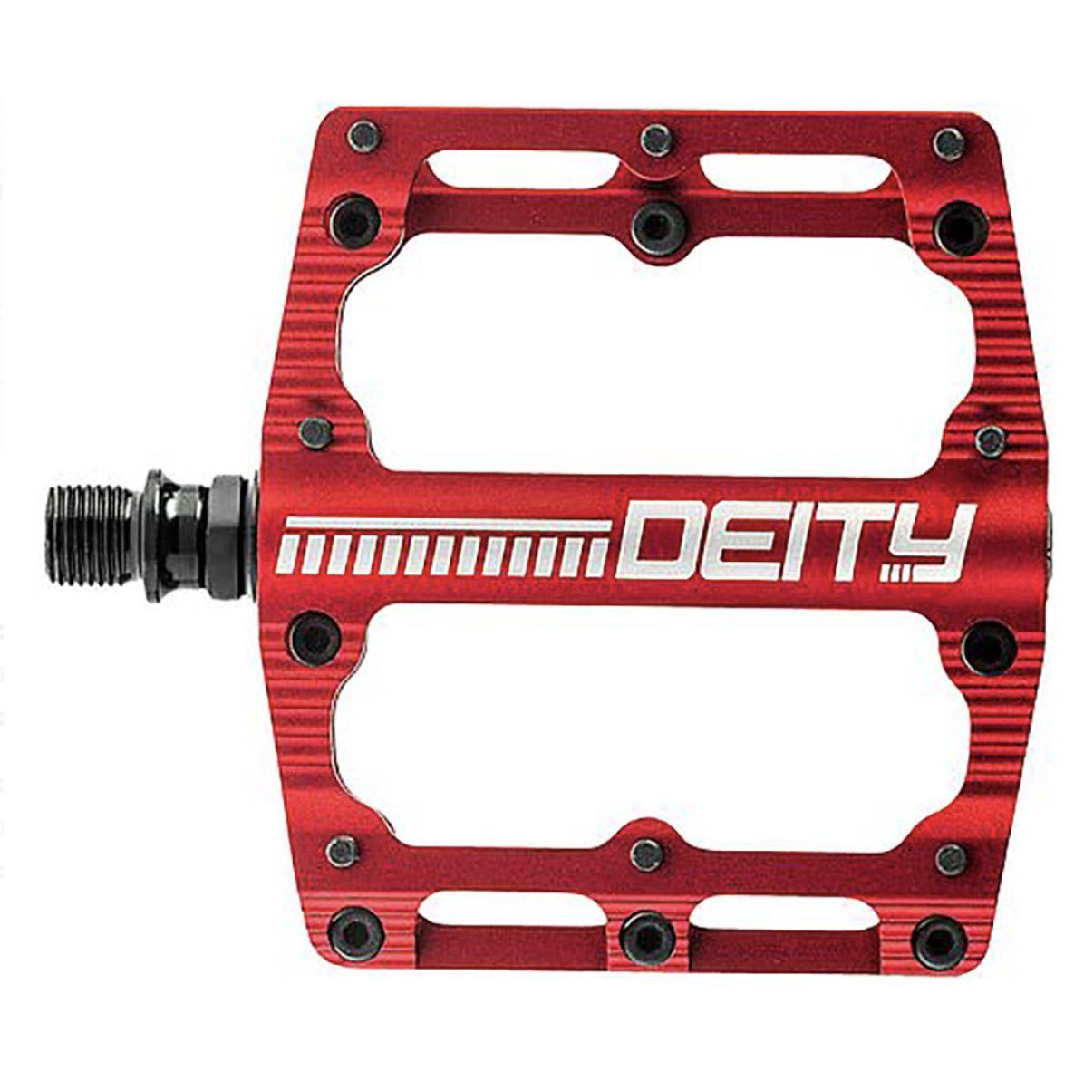 DEITY BLACK KAT PEDALS, COLOUR: RED