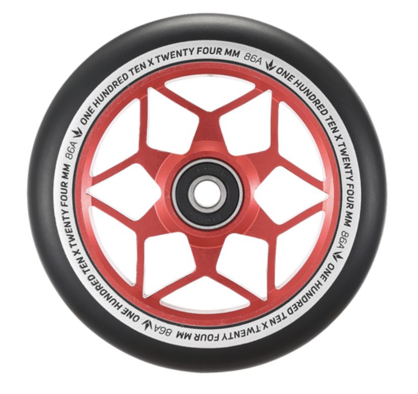 ENVY WHEELS 110MM DIAMOND RED/BLACK