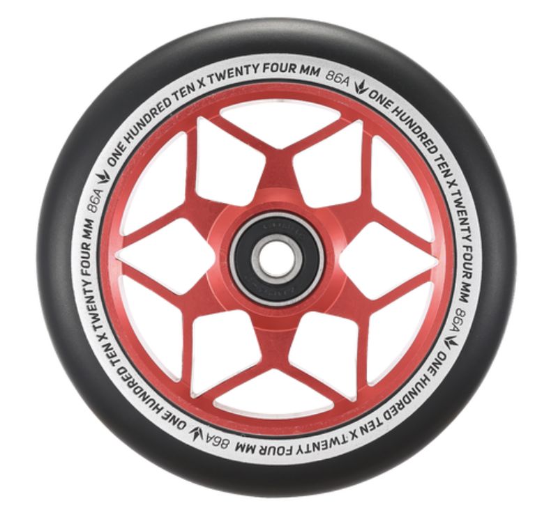 ENVY WHEELS 110MM DIAMOND RED/BLACK