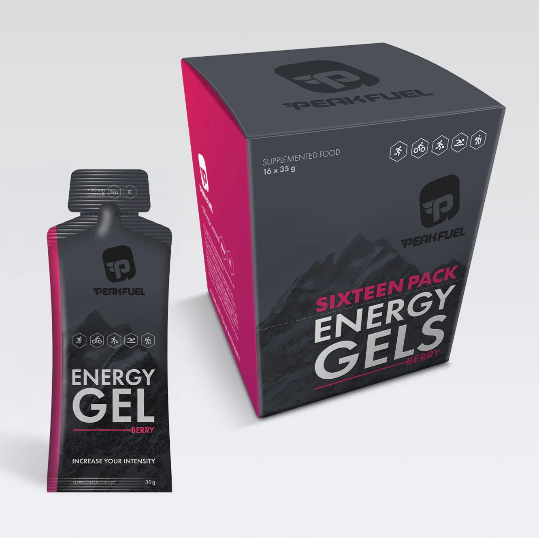 PEAK FUEL 5 PACK ENERGY GEL, COLOUR: BERRY