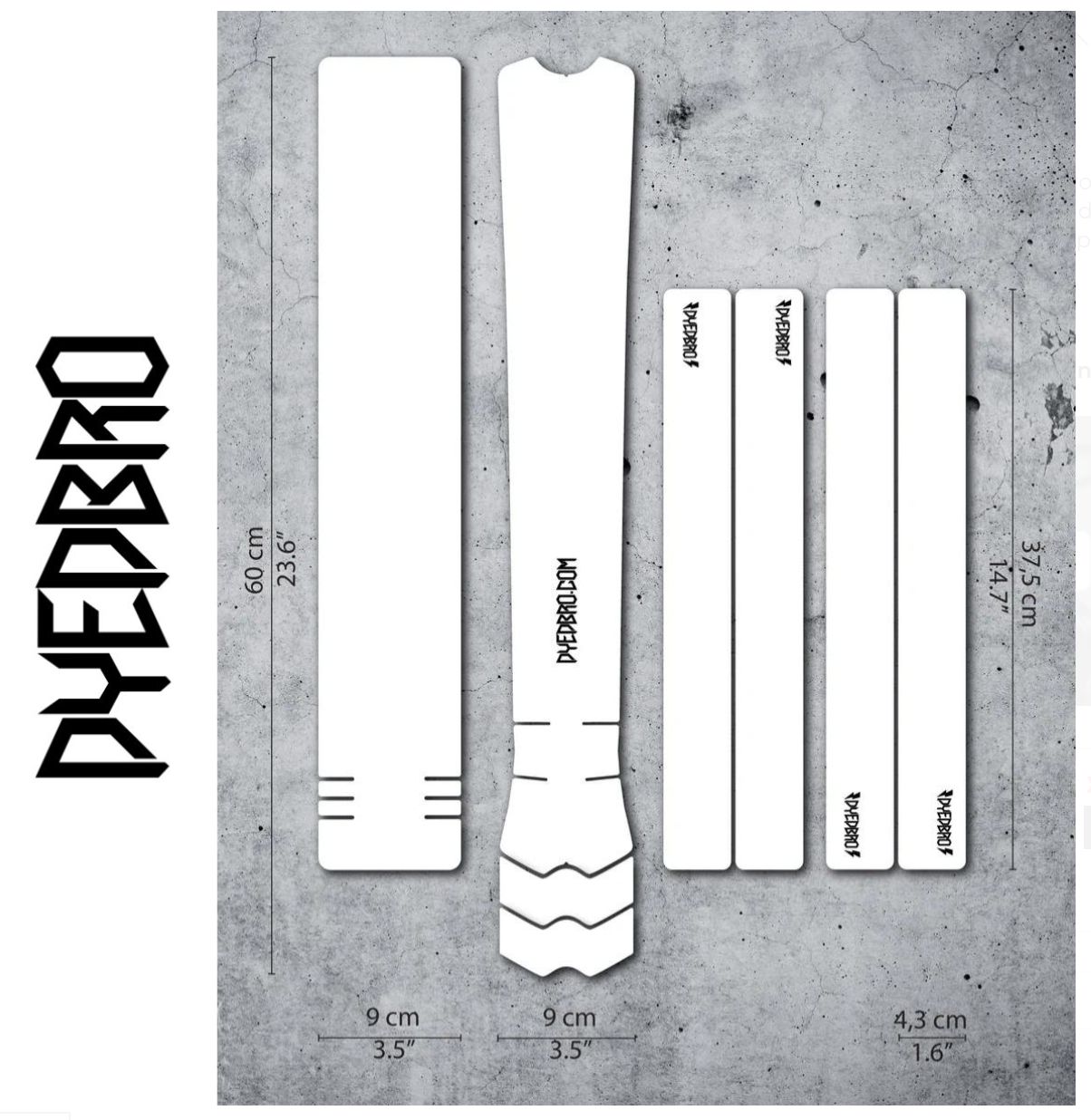 DYEDBRO MTB FRAME PROTECTION CLEAR MATTE