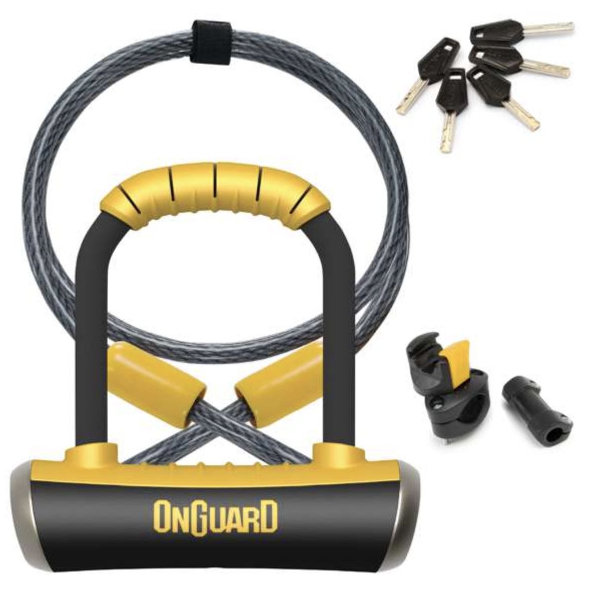 ONGUARD PITBULL U-LOCK KEY 140MM W/90CM CABLE