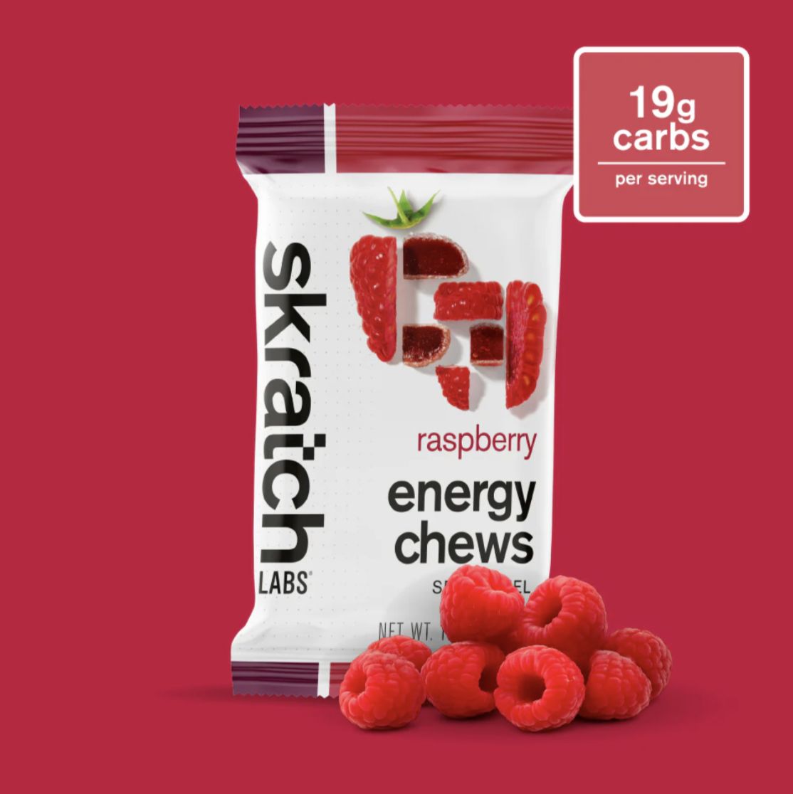 SKRATCH LABS ENERGY CHEWS, FLAVOUR: RASPBERRY