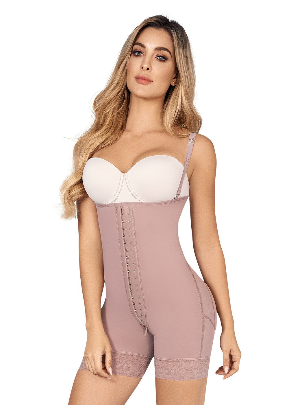 Control Body Shaper Open Bust Mid-Thigh