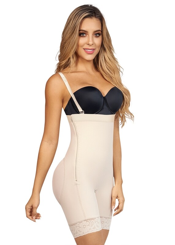 Silhouette Side Single Zipper Shaper with Butt Lift