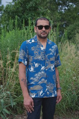 Japanese Cranes Aloha Shirt