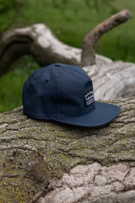 Navy Wax  Snapback Hat