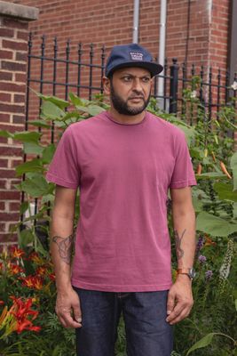 Pigment Maroon Heavyweight Tee