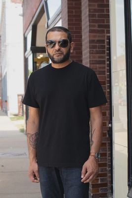 Black Heavyweight Crew Tee