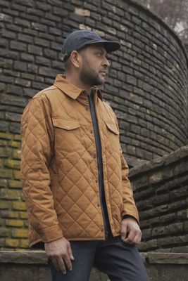 Diamond Quilted Cotton Jacket
