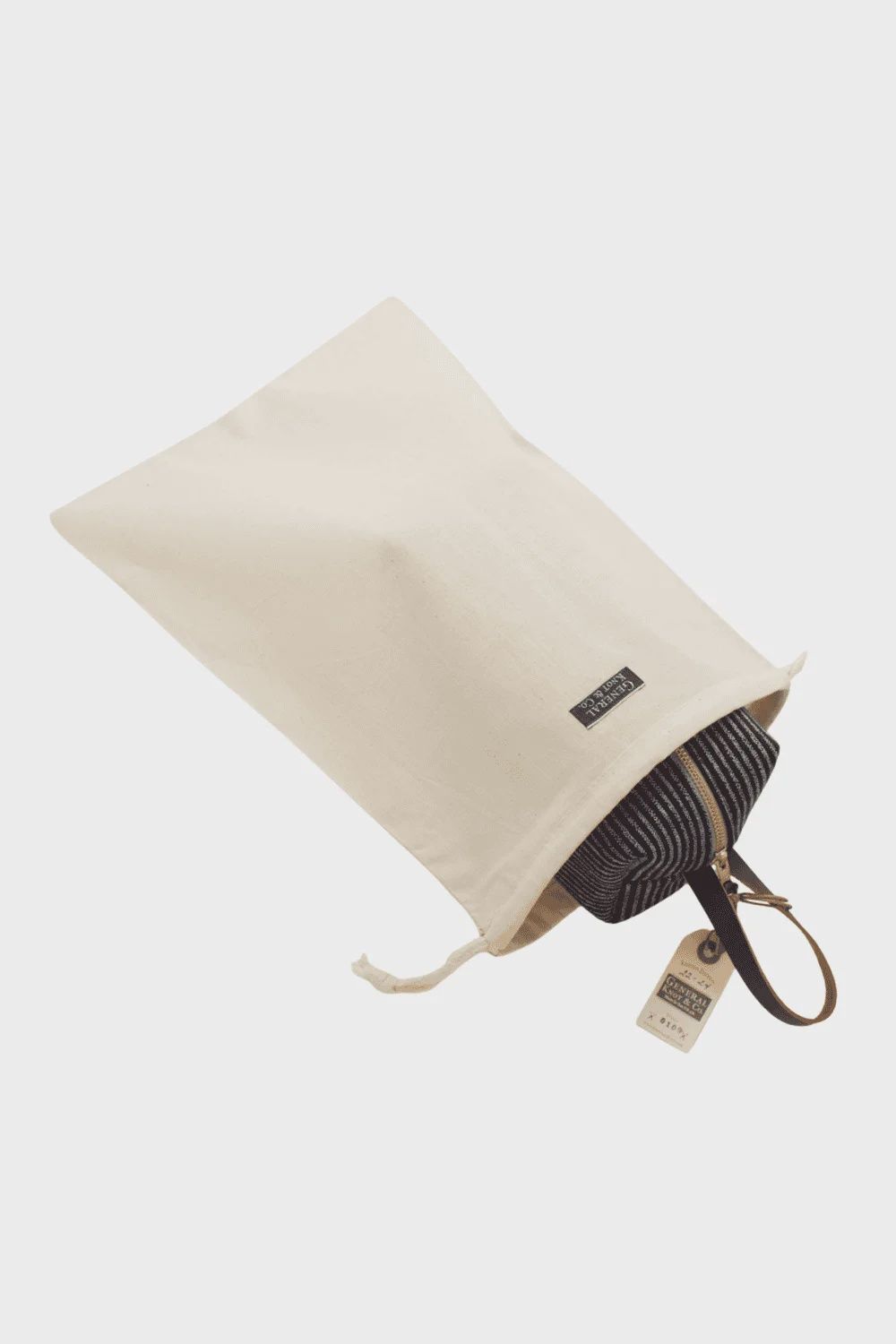 Indigo Chalk Stripe Travel Kit