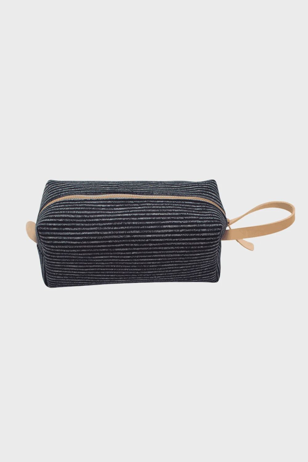 Indigo Chalk Stripe Travel Kit