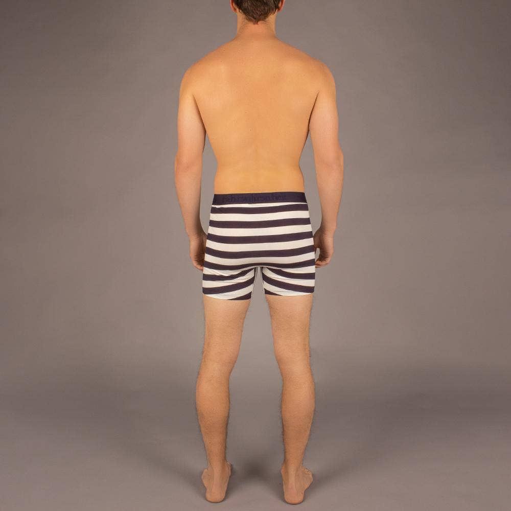 Newman Boxer Brief Navy Rugby Stripe