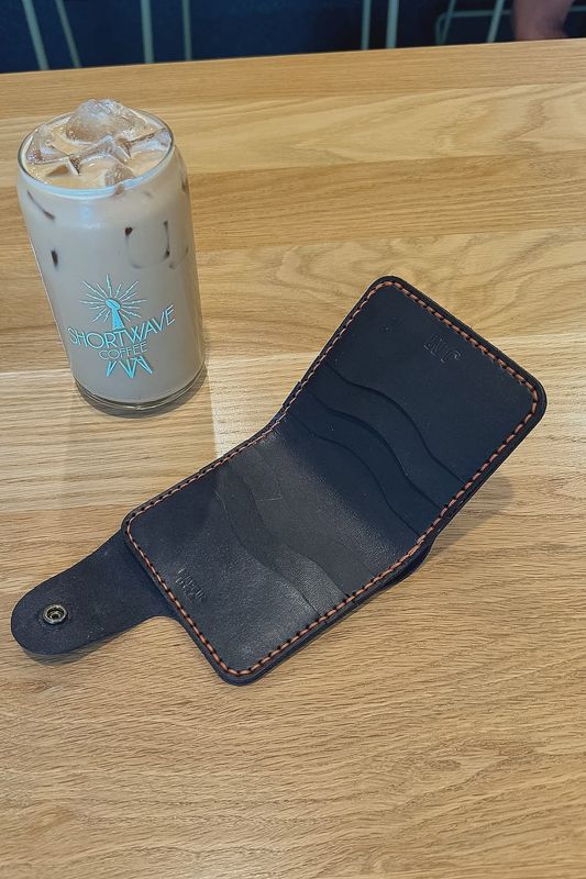 Leather Short Snap Wallet