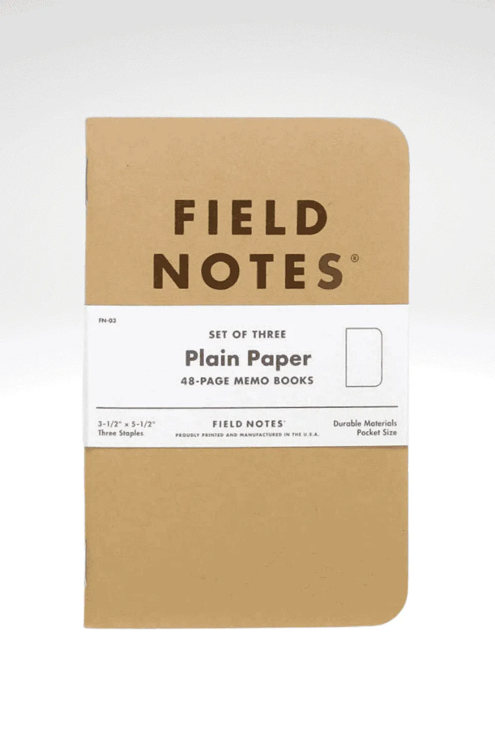 Original Kraft Memo Books by Field Notes - Plain Paper